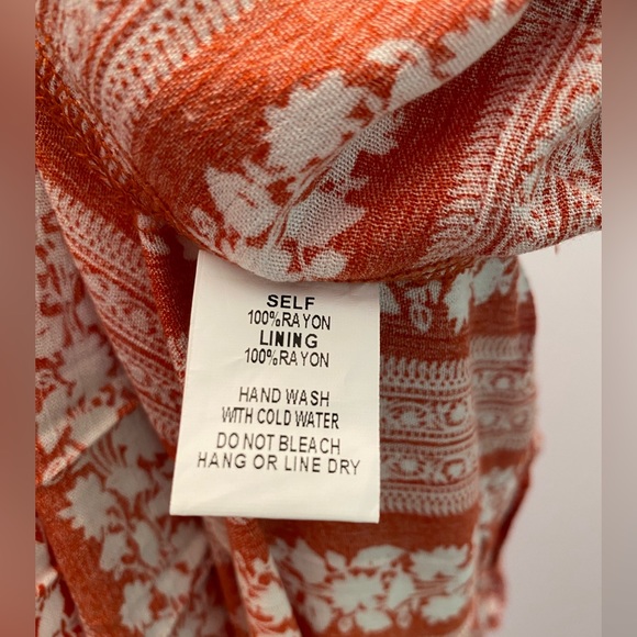 NWT Rust Tasseled Drawstring Halter Neck Maxi Dress with self Tie Boho - Picture 5 of 10